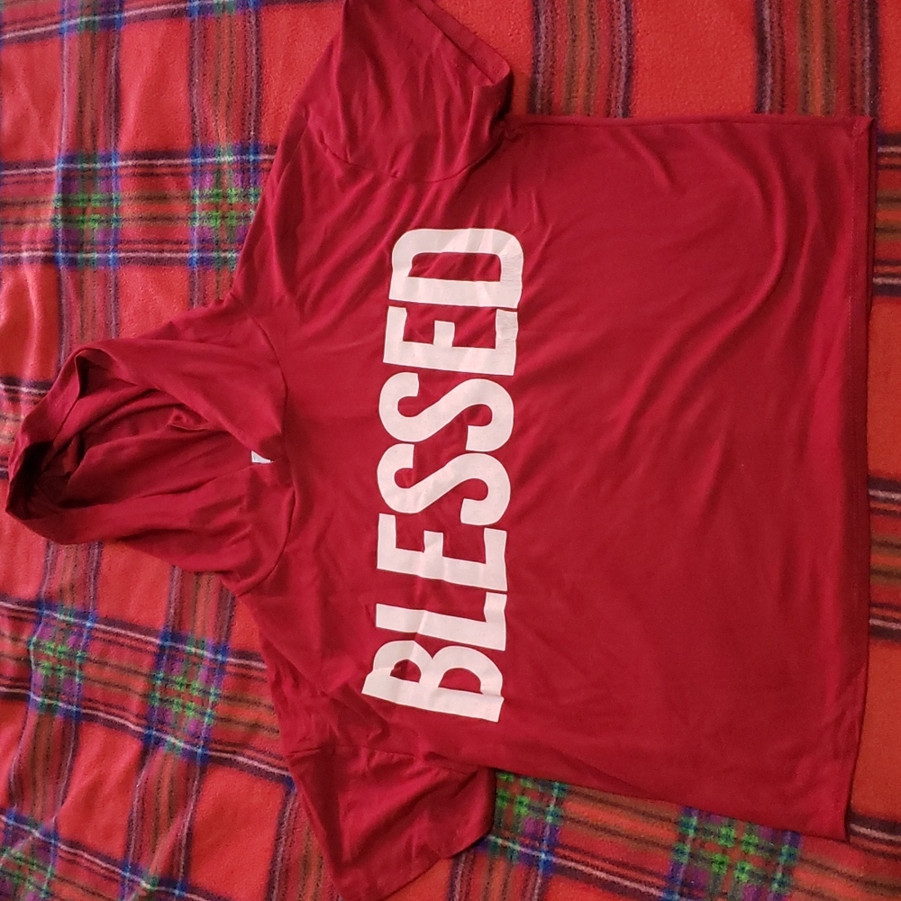 Caren Sport crop Blessed hoodie 1X